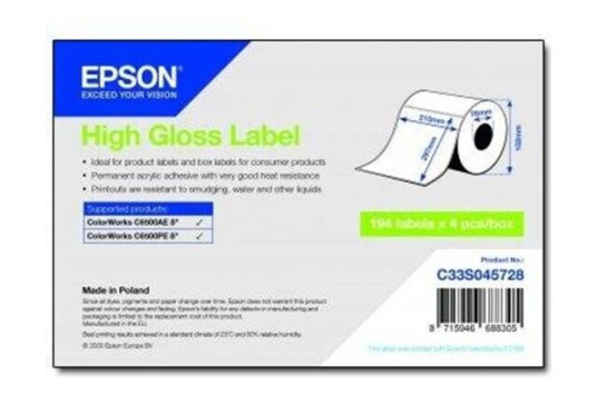 Epson - die cut labels - 776 label(s) - A4