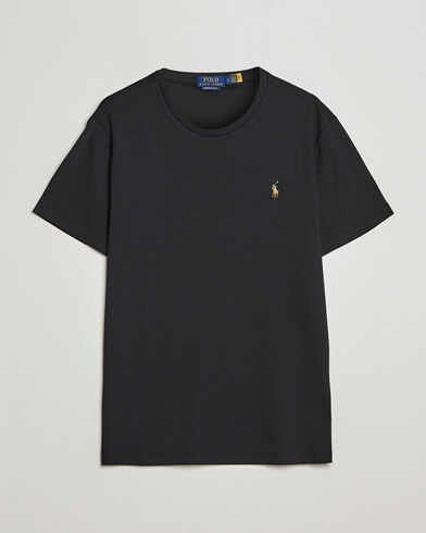Polo Ralph Lauren Luxury Pima Cotton Crew Neck T-Shirt Black Polo Ralph Lauren Luxury Pima Cotton Crew Neck T-Shirt Black
