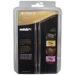 Addi Click Turbo Utskiftbare Rundpinner Messing 13cm 5,50mm US9