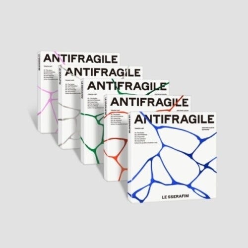Le Sserafim Antifragile (Random Cover Compact Version) Incl. 16pg Booklet, Unit Photo Card, Individual Photo CD Le Sserafim Antifragile (Random Cover Compact Version) Incl. 16pg Booklet, Unit Photo Card, Individual Photo CD