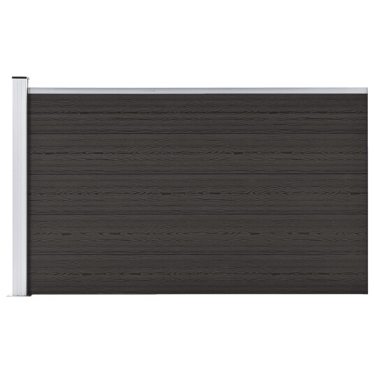 vidaXL Gjerdepanel WPC 175x105 cm svart vidaXL Gjerdepanel WPC 175x105 cm svart