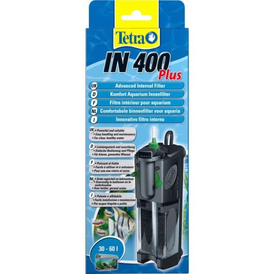 Tetra In 400 Plus Innerfilter til Akvarie Max 60L Tetra In 400 Plus Innerfilter til Akvarie Max 60L