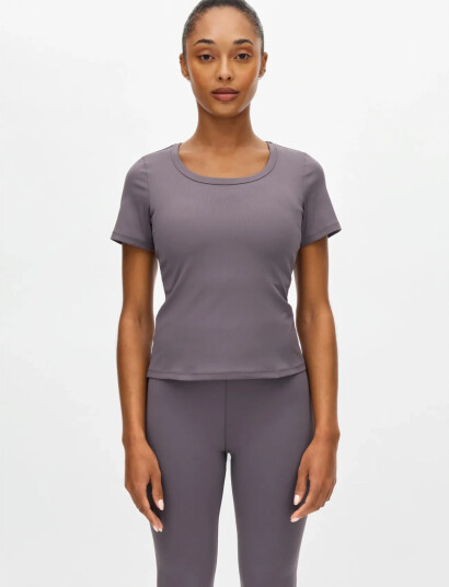 Röhnisch Rib Drymotion Tee Grey XS Röhnisch Rib Drymotion Tee Grey XS