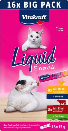 Vitakraft Cat Liquid Snack Mikspakke 1 16 X 15 G