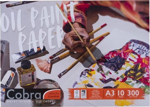 Cobra Oil Colour Papirblokk | 42 X 29,7 Cm A3 300 G 10 Ark Cobra Oil Colour Papirblokk | 42 X 29,7 Cm A3 300 G 10 Ark