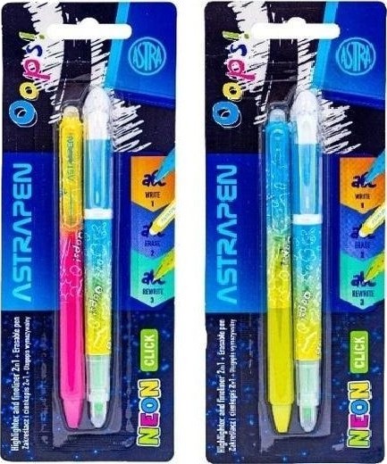 2-I-1 Highlighter + Utvisbar Penn Neonblanding