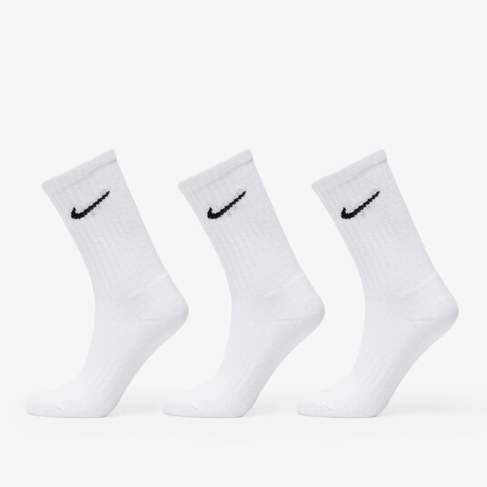 Nike Cushioned, høye treningssokker, unisex S White/(Black)