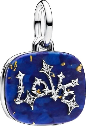 Pandora Celestial Blue Love Constellation Double Dangle Charm - BLUE - One Size