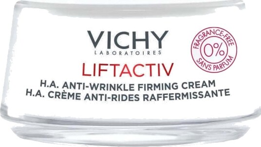 Vichy Liftactiv H.A. Dagkrem Uten Parfyme 50 ml - Fuktighetsgivende og Antirynke for Tørr og Moden Hud