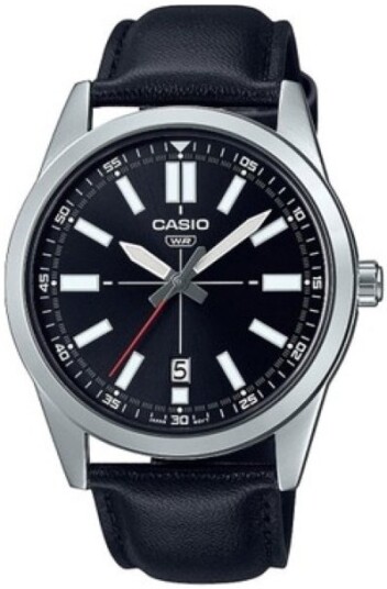 Casio Herreklokke MTP VD02L 1EUDF Classic Sort/Lær Ø41 mm