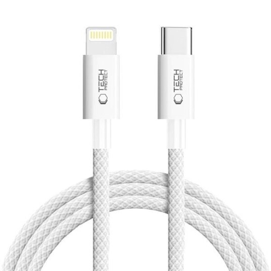 Tech Protect UltraBoost USB-C / Lightning 27W 200 cm Grå