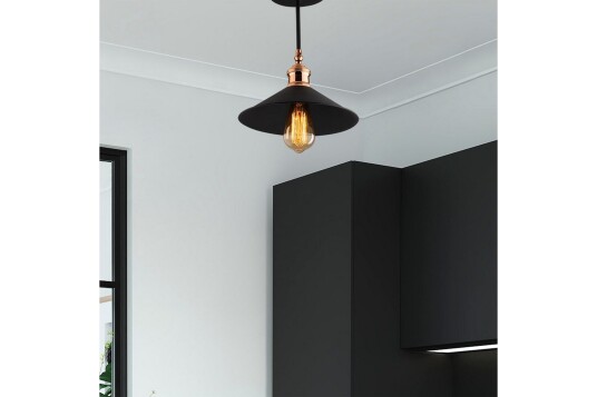 Taklampe Marulbury Svart