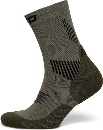 CEP Core Run Socks Mid Cut 5.0   OLIVE   V