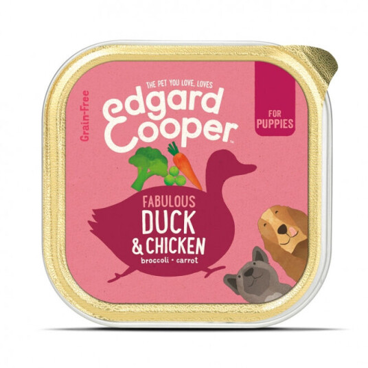 Edgard & Cooper Våtfôr til Valper And og Kylling Kornfritt 300 g Edgard & Cooper Våtfôr til Valper And og Kylling Kornfritt 300 g