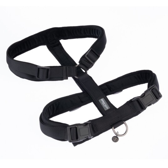 Nomad Tales Blush Hundesele Ebony Str Xs: 32 48 cm Brystomfang B 15 Mm