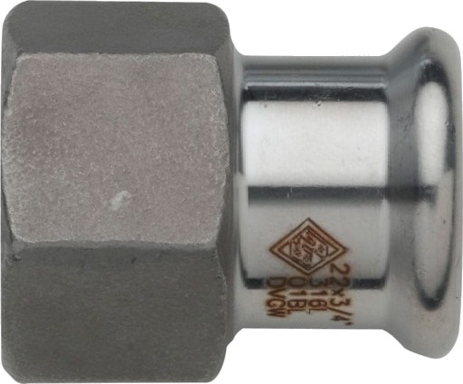 35 x 1" TURBO Inox-adapterhylse