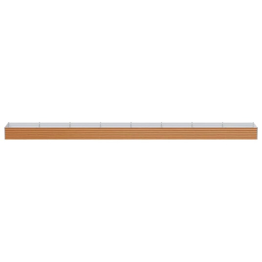 vidaXL Høybed Lys Brun 775 x 100 x 36 cm Galvanisert Stål