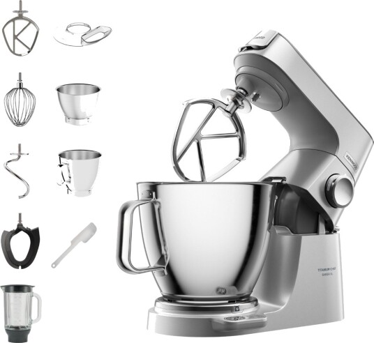 Kenwood Chef Baker XL Kjøkkenmaskin 1200W 7L Sølv KVL85.124SI Kenwood Chef Baker XL Kjøkkenmaskin 1200W 7L Sølv KVL85.124SI