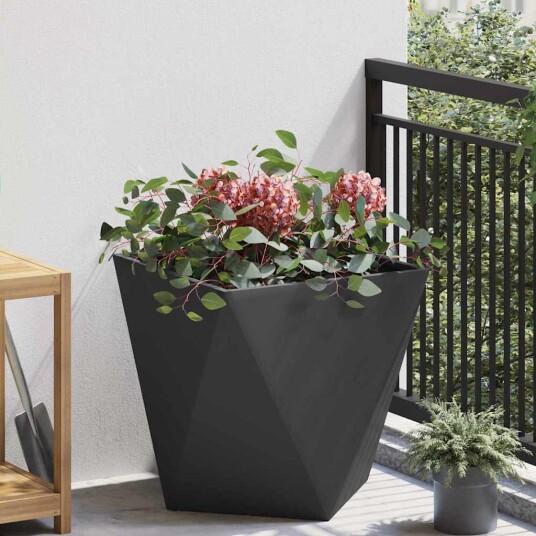 vidaXL Plantekassed Svart 50 x 50 x 50 cm Stål vidaXL Plantekassed Svart 50 x 50 x 50 cm Stål