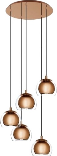 Eglo Rocamar 1 Klynge E27 5L Kobber/Klar Eglo Rocamar 1 Klynge E27 5L Kobber/Klar