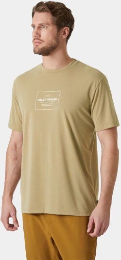 Helly Hansen Menn Skog Recycled Graphic T skjorte Beige 2XL