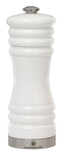 Zassenhaus München salt- & pepperkvern blank hvit 15 cm