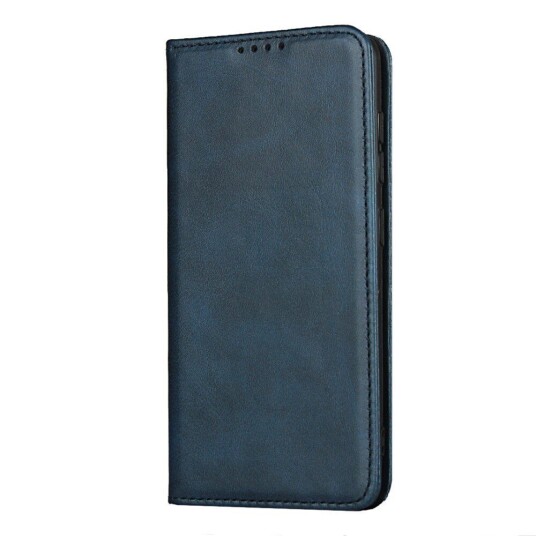 INCOVER Samsung Galaxy A41 PU Skinn Flip Deksel med Kortholder - Blå