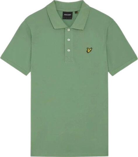 ENKEL PIQUÉ POLO SMOKE GREEN