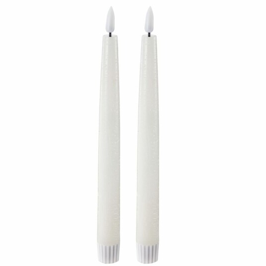 Edelweiss   LED kronelys 2,2x22 cm 2 stk ivory