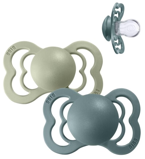Bibs 2 Pack Supreme Silikon Smokker Island Sea/sage
