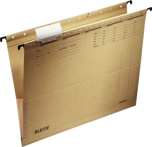 Leitz Alpha - Hengefil - For A4 - Naturlig Brun Leitz Alpha - Hengefil - For A4 - Naturlig Brun