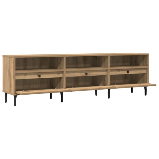 TV benk artisan eik 150x30x44,5 cm konstruert tre