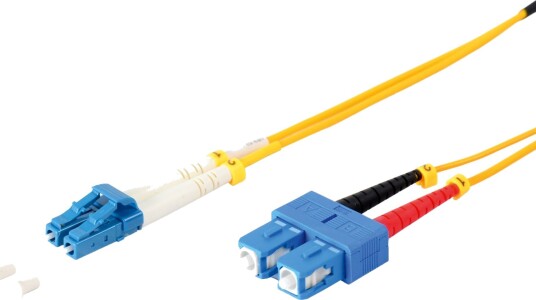 S/Conn Dupleks Fiberoptisk Patchkabel Av Høy Kvalitet Lc Til Sc Os2 Gul 10,0 M 16677812