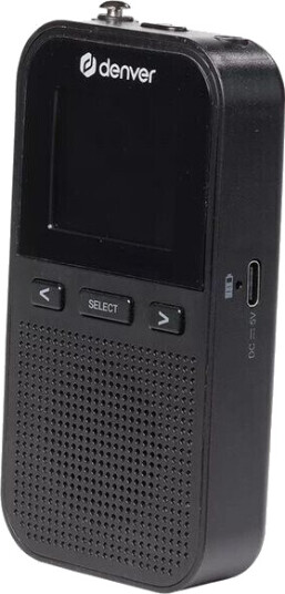 Denver DAH-126 Bærbar DAB+/FM Radio med Alarm og Hodetelefonutgang Svart Denver DAH-126 Bærbar DAB+/FM Radio med Alarm og Hodetelefonutgang Svart