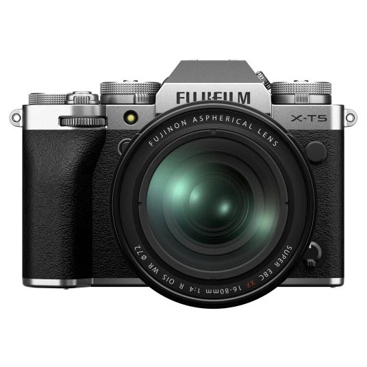 Fujifilm X-T5 m/ XF 16-80mm f/4 R OIS WR Sølv Fujifilm X-T5 m/ XF 16-80mm f/4 R OIS WR Sølv