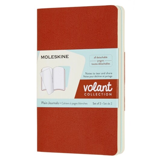 Moleskine Volant Pocket Orange/Blue Plain