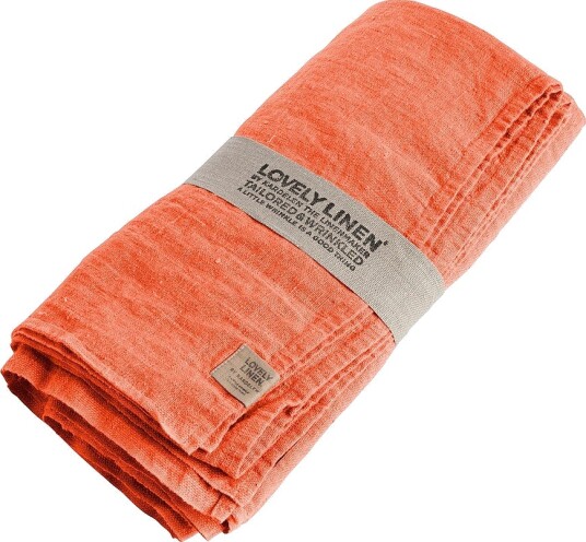 Lovely Linen Duk Lovely i vasket lin Orange Lovely Linen Duk Lovely i vasket lin Orange