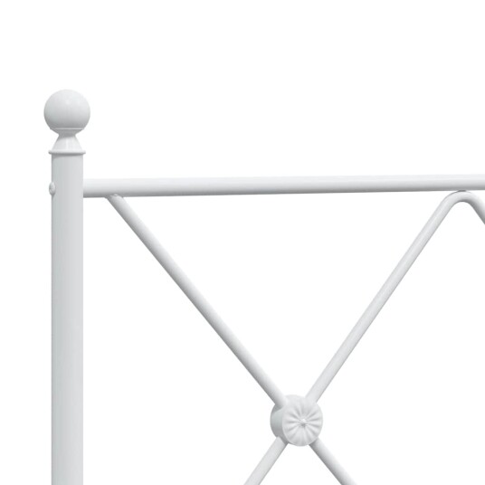  Sengegavl i metall hvit 120 cm 8721012374669