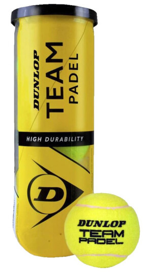 Dunlop TB Team Padel 3Pet, Padelbollar