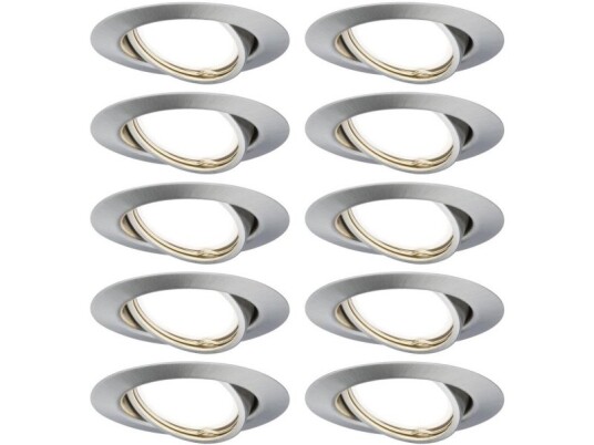 Paulmann 93399 Innsunket Spotlight Gu10 1 Ampuller Led 10 W Børstet Jern