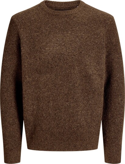 Jack & Jones Jprblasimon Souffle Knit Crew Neck Sn   CHOCOLATE TORTE   XXL