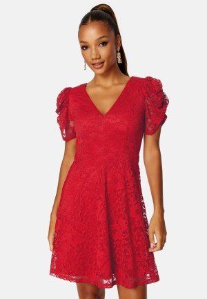 BUBBLEROOM Mirjam Lace Dress Red 52