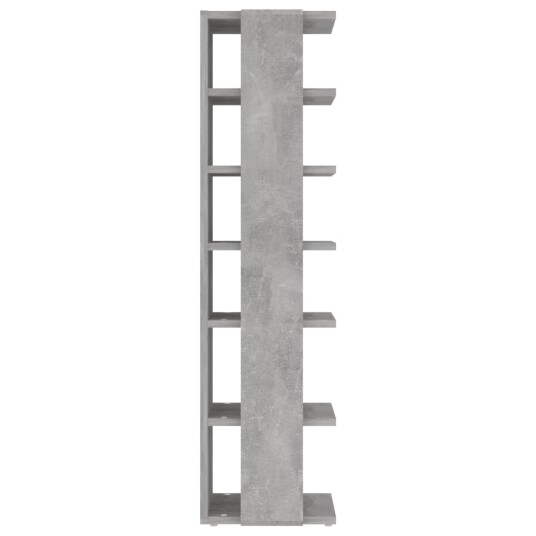 vidaXL Skoskap betonggr? 25x27x102 cm sponplate