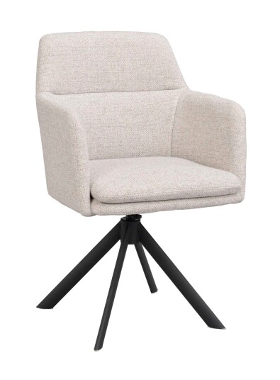 Rowico Home Gladstone spisestuestol Lys beige/svart Beige