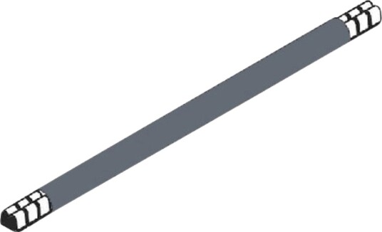 Lask 265 mm grå 10mm² Lask 265 mm grå 10mm²