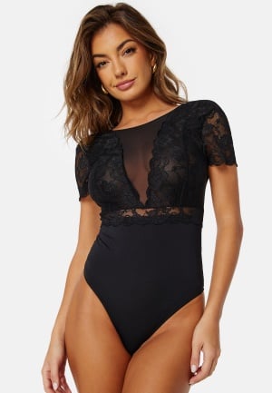 Pieces Sicca SS Bodystocking Black L Pieces Sicca SS Bodystocking Black L