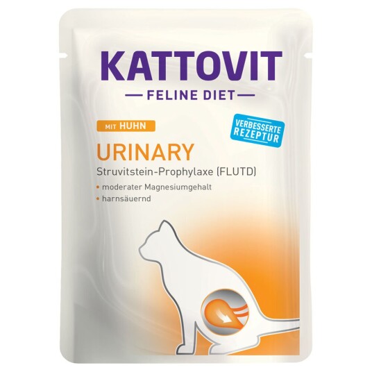 Kattovit Feline Urinary Porsjonspose 24 X 85 G Kylling