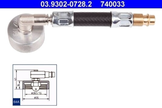 Utluftingsstusser ATE 03.9302-0728.2