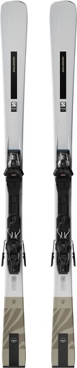 Salomon Dame E S/Max N°10 + M10 GripWalk L80 Silver Met./Light Bronze Met./Black 150