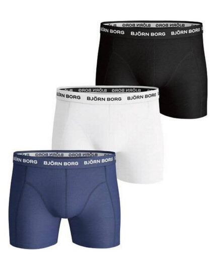Björn Borg Essential 3-pack Cotton Stretch Shorts - Size S 3 stk .